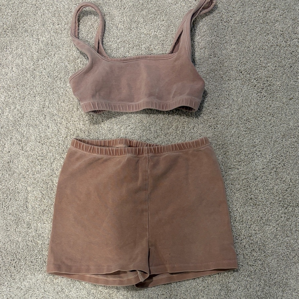 SKIMS Brown Lounge Set
